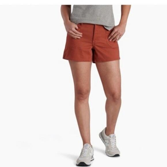 KUHL KONTOUR WOMEN'S SHORTS SIZE 2 Tuscany/Rust color KONTOUR 4" inseam Nwt - Picture 1 of 5